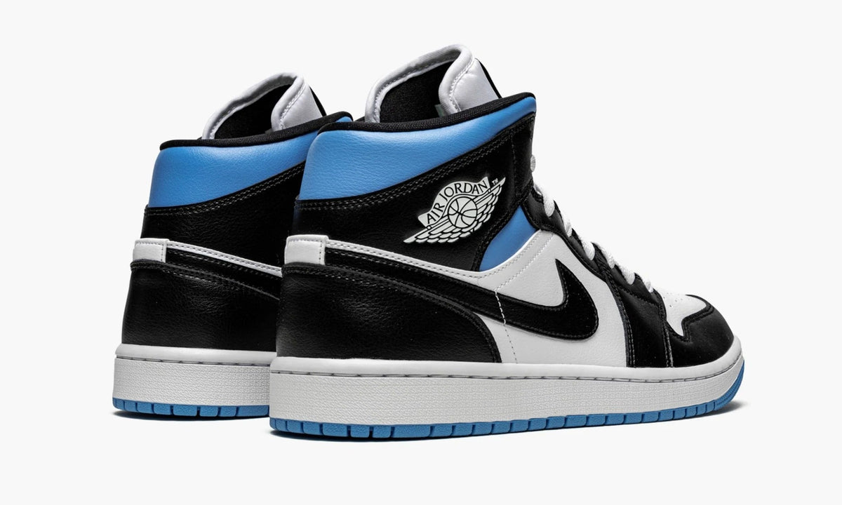 Air Jordan 1 Mid WMNS Black White University Blue - BQ6472 102