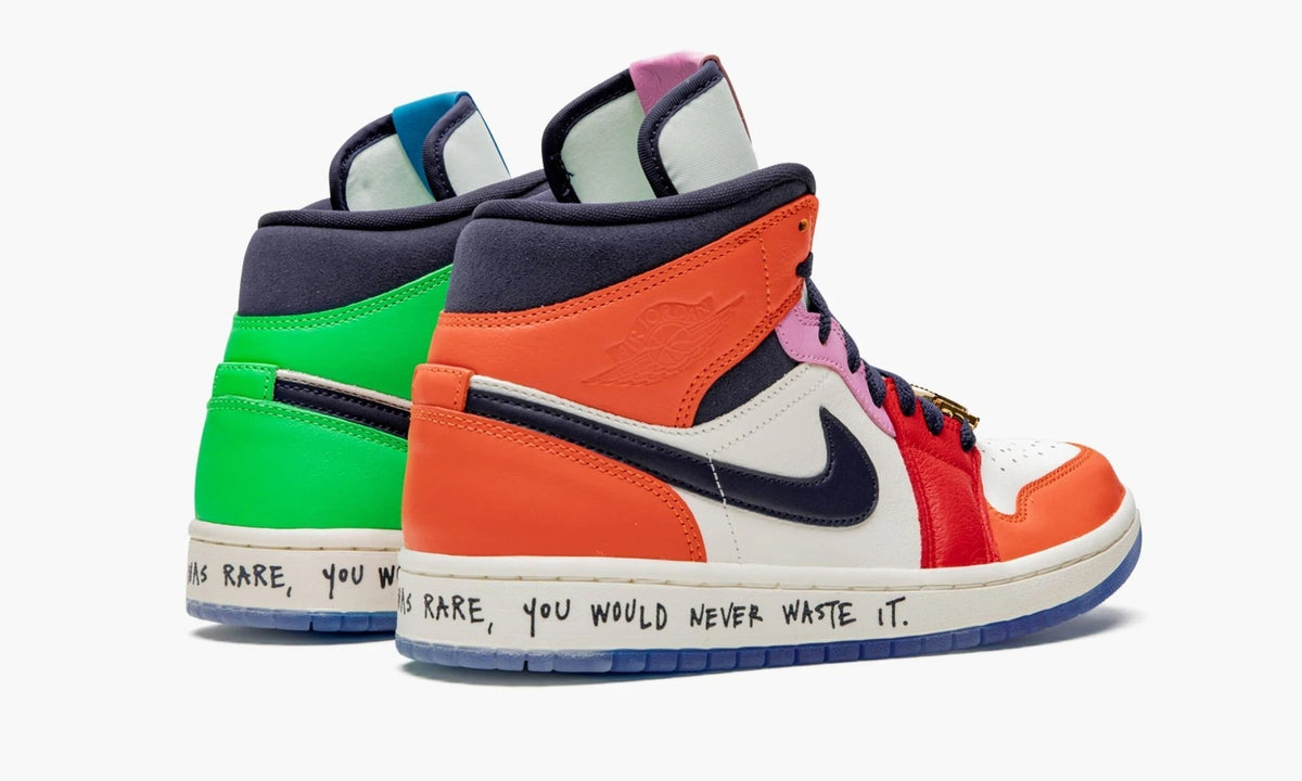 Air Jordan 1 Mid WMNS Melody Ehsani Fearless - CQ7629 100 | The Sortage