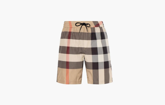 Burberry Check Drawcord Swim Shorts Archive Beige - 80172941 | Sortage.