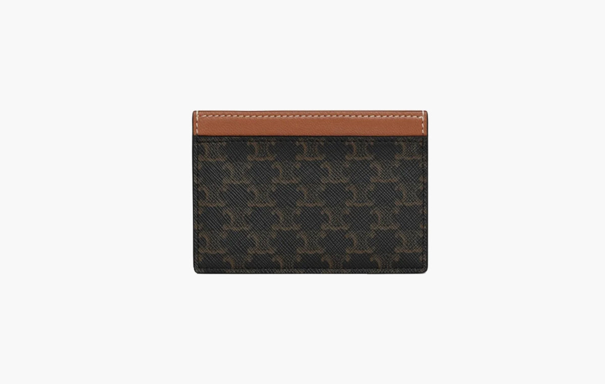 Celine Triumphal Arch Card Holder Brown | Sortage.