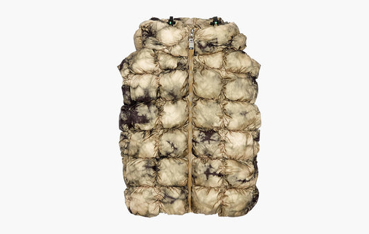 Diesel W-Ralle Smocked Padded Ripstop Vest Khaki | Sortage.