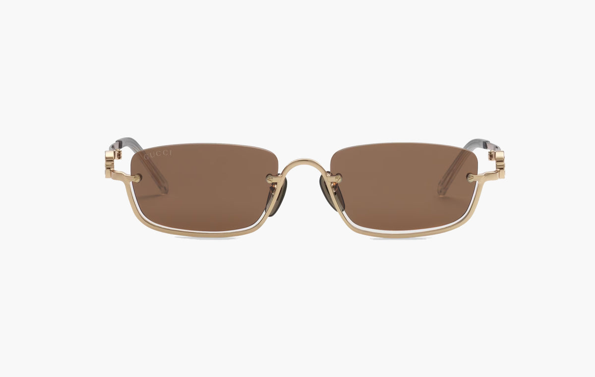 Rectangular-Frame Sunglasses