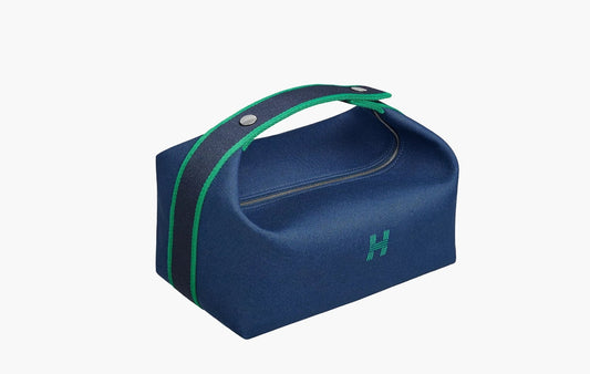 Hermes Large Bride-A-Brac Case Canvas & Marine | The Sortage