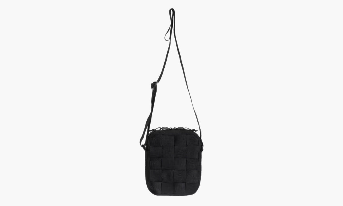 Supreme Woven Shoulder Bag Black | The Sortage