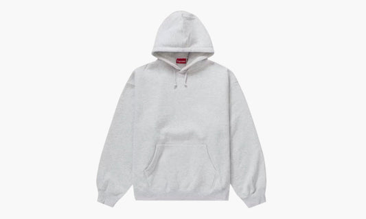 Supreme Satin Appliqué Hooded Sweatshirt Ash Grey - FW23 | The Sortage