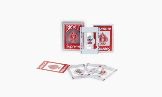 Supreme Bicycle Clear Playing Cards Red | The Sortage