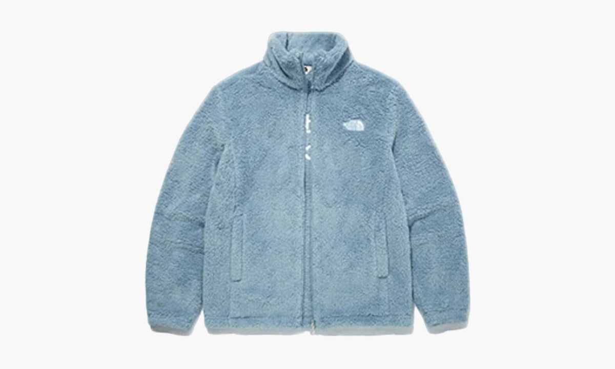 The North Face Comfy Fleece Zip Up "White Label" Zip Up Powder Blue | The Sortage