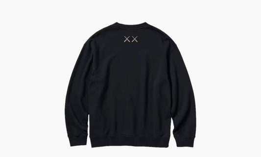 KAWS x Uniqlo UT Short Sleeve Sweatshirt Black | The Sortage