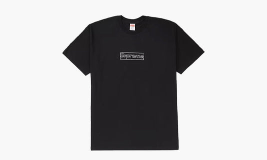 Supreme KAWS Chalk Logo Tee Black | The Sortage