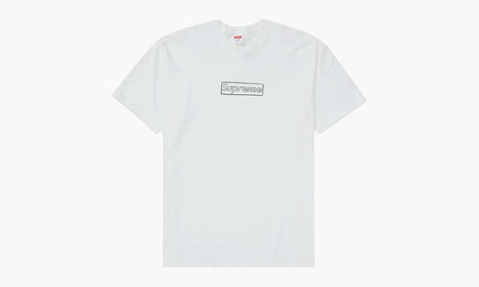 Supreme KAWS Chalk Logo Tee White | The Sortage