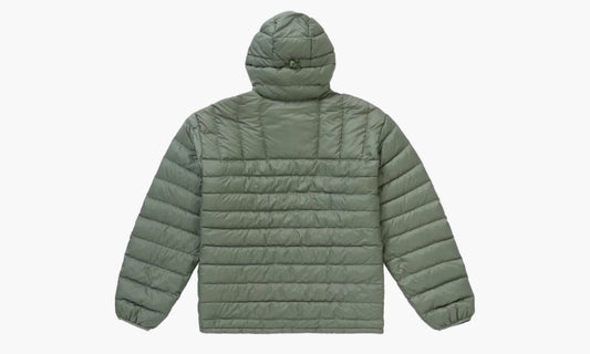 Supreme Micro Down Half Zip Hooded Pullover Olive - FW22 | The Sortage