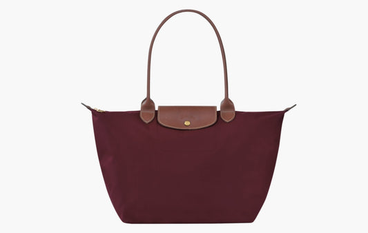 Longchamp Le Pliage Original Recycled Canvas L Tote Bag  Burgundy | Sortage