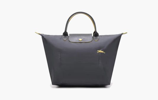 Longchamp Le Pliage Original Recycled Canvas M Handbag Gun Metall | Sortage