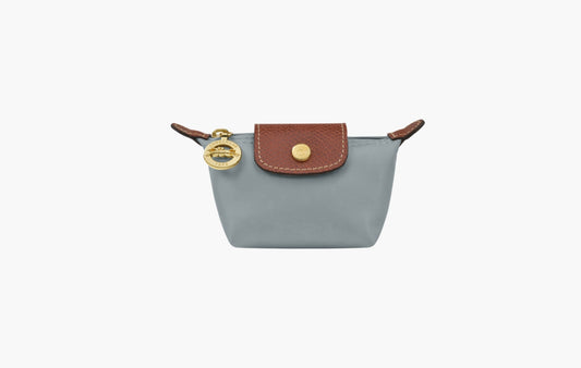 Longchamp Le Pliage Original Recycled Canvas Coin Purse Steel | Sortage