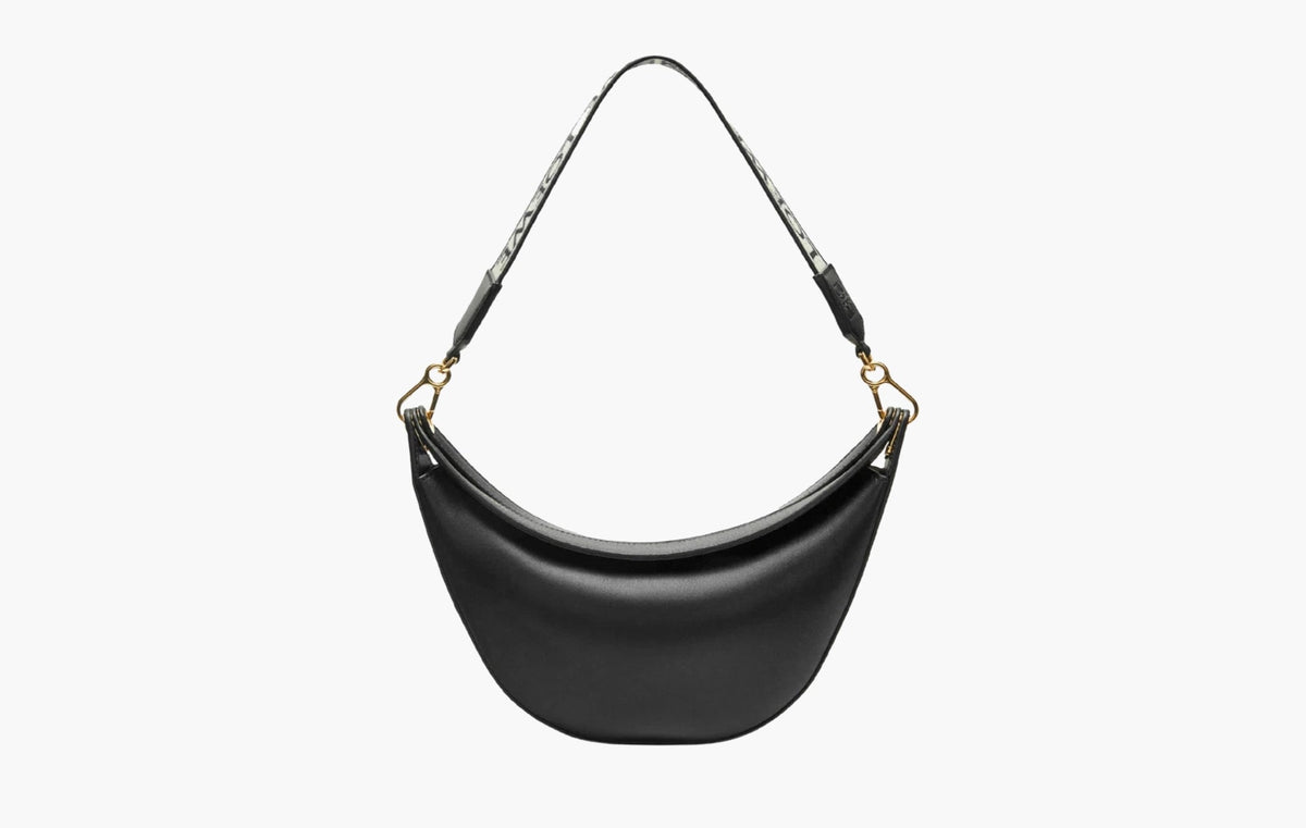 Loewe Luna Satin Calfskin and Jacquard Small Bag Black | The Sortage