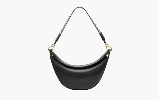 Loewe Luna Satin Calfskin and Jacquard Small Bag Black | The Sortage