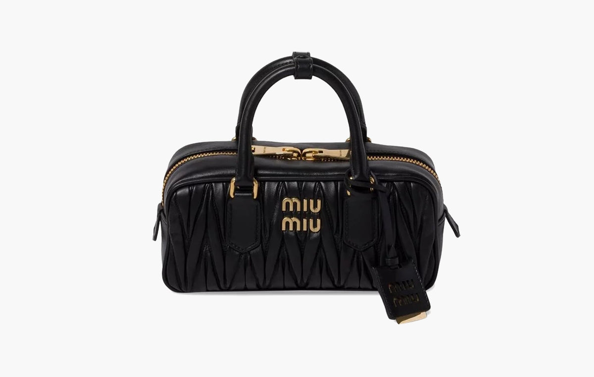 Miu Miu Matelassé Mini Arcadie Bag Black | The Sortage