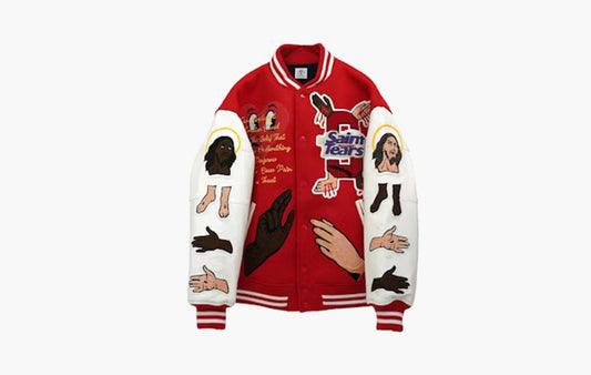 Saint Mxxxxxx x Denim Tears Stadium Jacket "Red"
