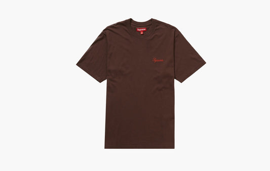 Supreme Washed Script S/S Top Dark Brown - FW23 | The Sortage