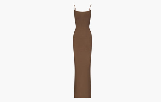 Skims Soft Lounge Long Slip Dress Oxide | Sortage.
