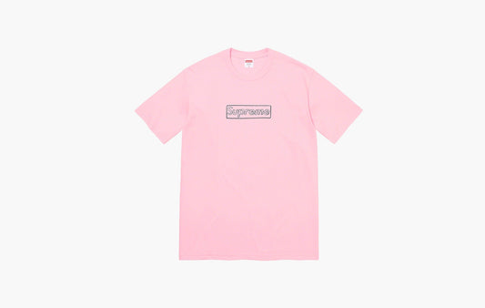 Supreme KAWS Chalk Logo Tee Light Pink | The Sortage