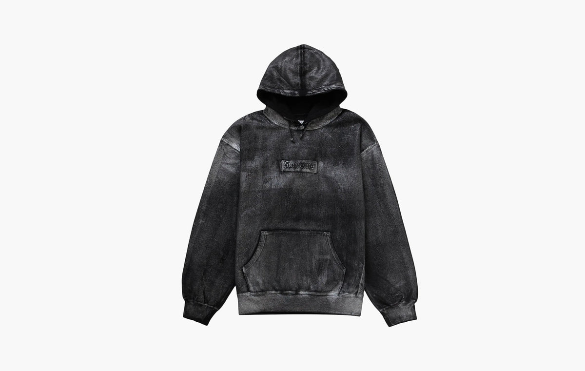 Supreme MM6 Maison Margiela Foil Box Logo Hooded Sweatshirt Black | The Sortage
