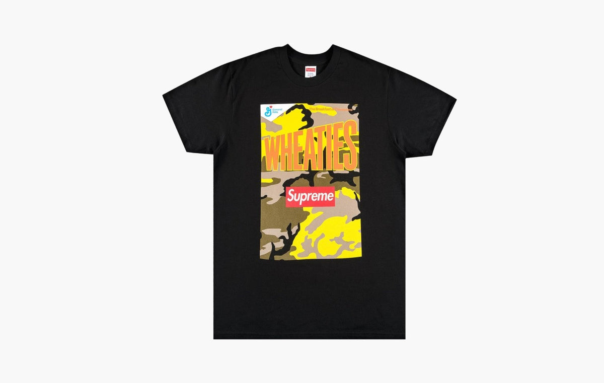 Supreme Wheaties Tee Black | The Sortage