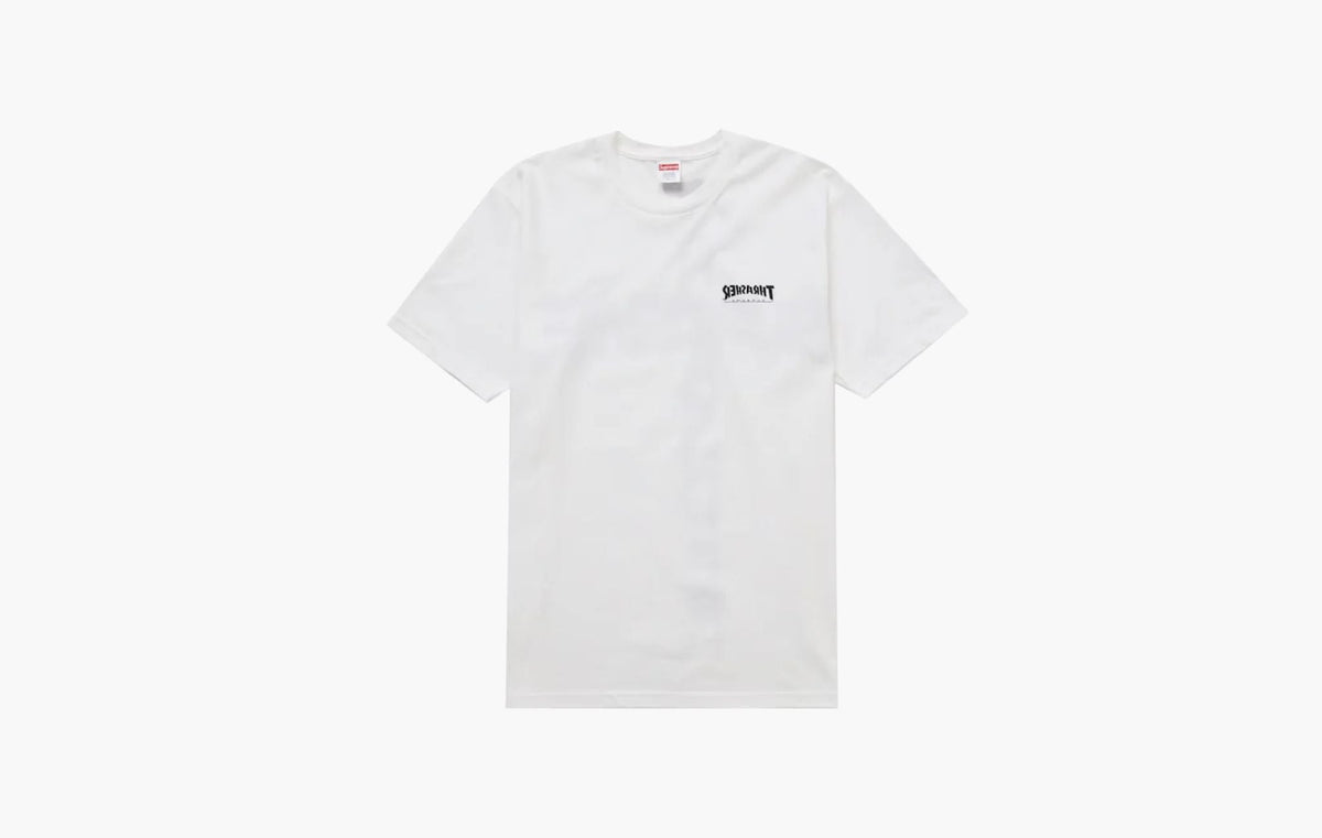Supreme Thrasher Cross Tee White | The Sortage