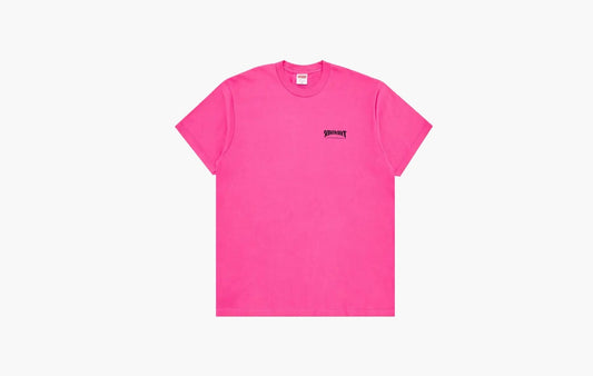 Supreme Thrasher Cross Tee Fuchsia | The Sortage