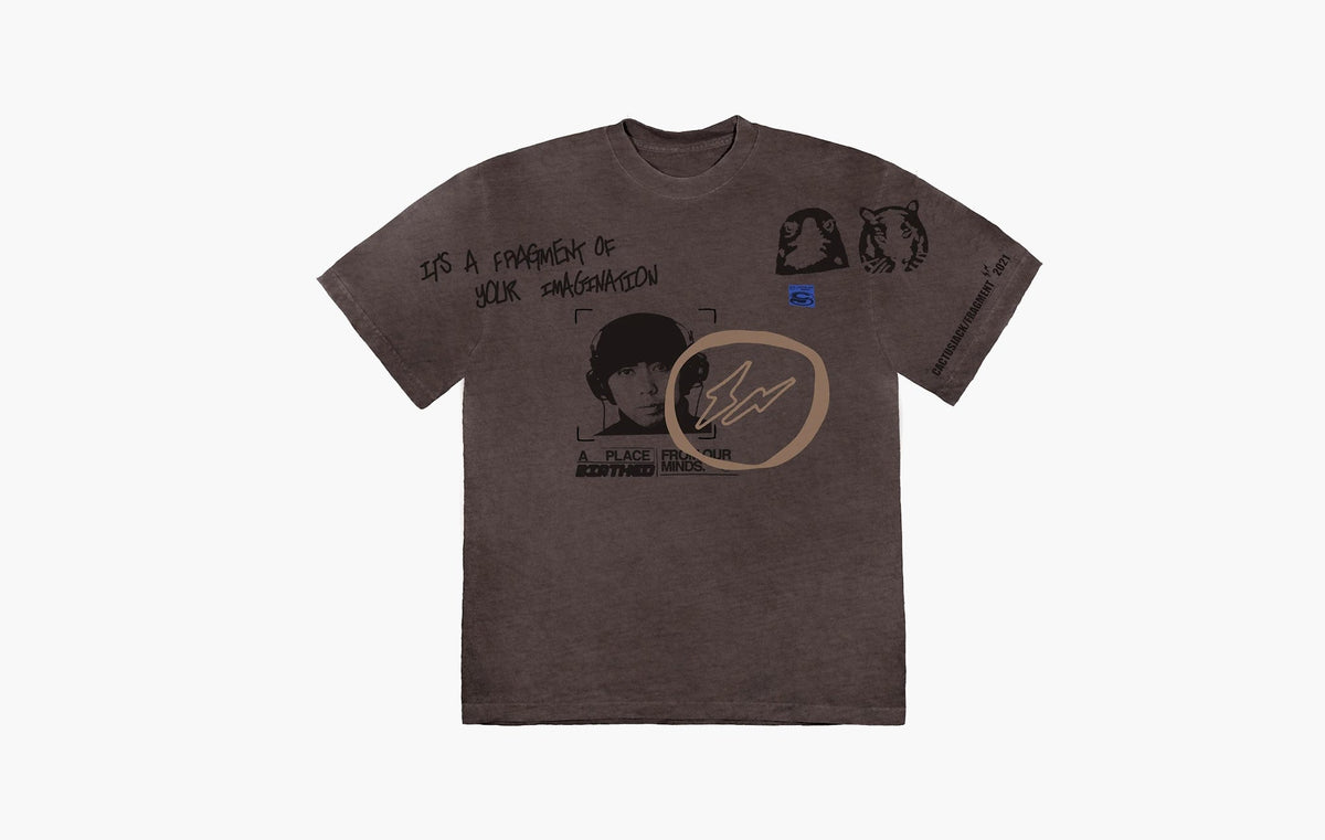 Travis Scott Cactus Jack For Fragment Hiroshi Tee Brown Pepper | The Sortage