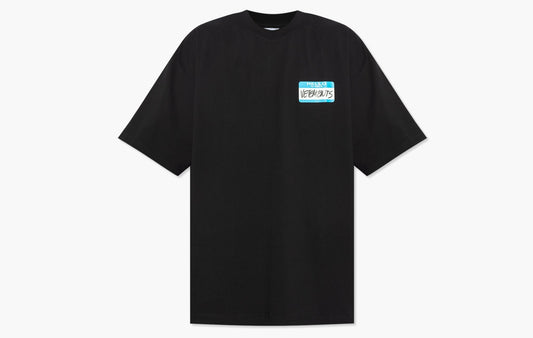 Vetements My Name Is T-Shirt Black | The Sortage