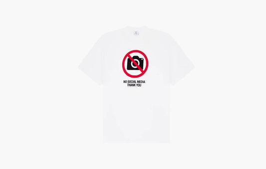 Vetements No Social Media T-Shirt White | The Sortage