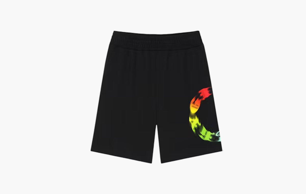 Circle Print Bermuda Shorts "Black"