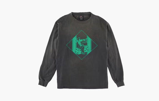 Saint Room Damaged L/S T-Shirt "Vintage White"