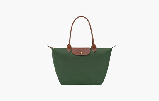 Le Pliage Original L Tote Bag  Recycled Canvas "British Green"