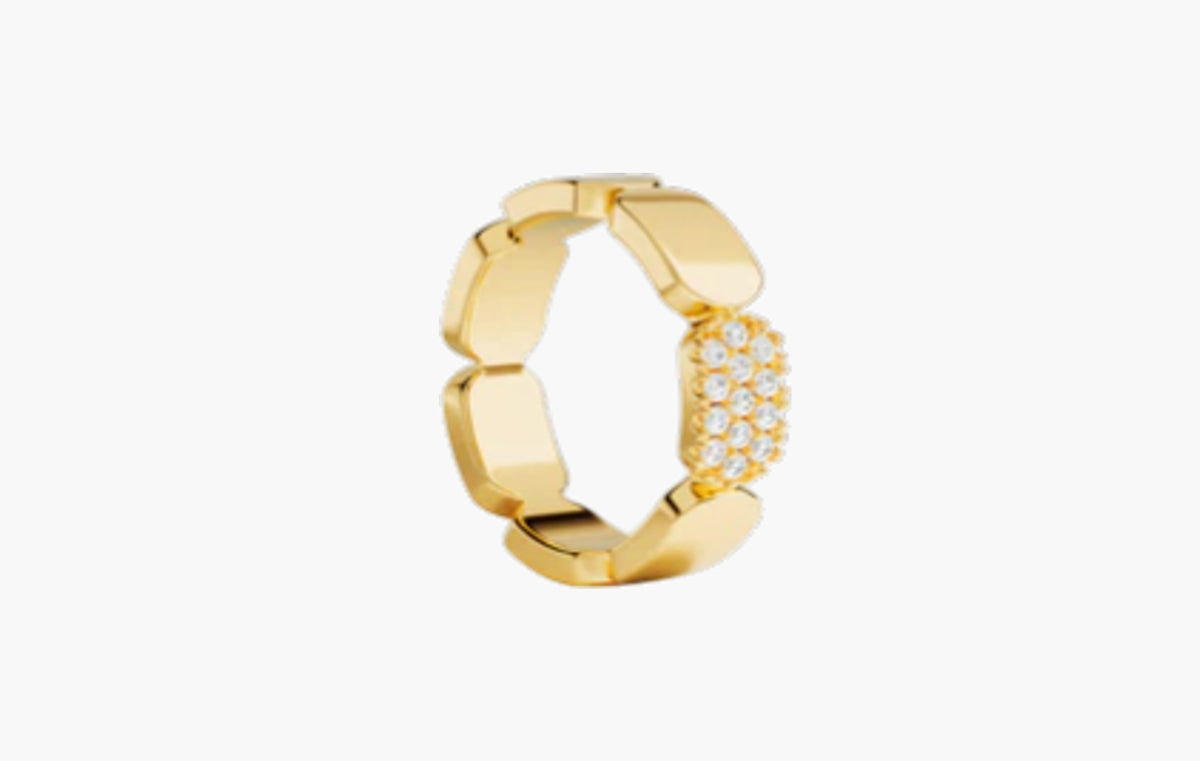 Yacht Club Dainty Gold Ring 18k Yellow Gold Plated