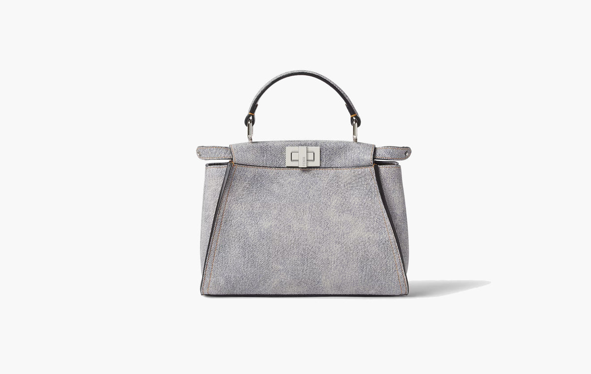 Peekaboo Mini Leather "Grey"
