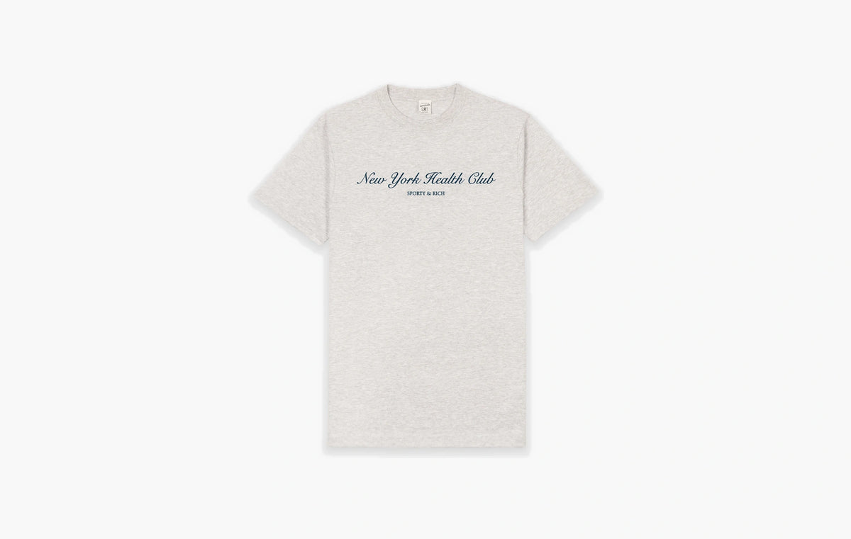 NY Health Club T-Shirt "Heather Gray/Navy"