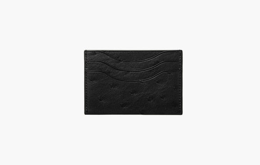 Extra Cardholder Ostrich Leather "Black"