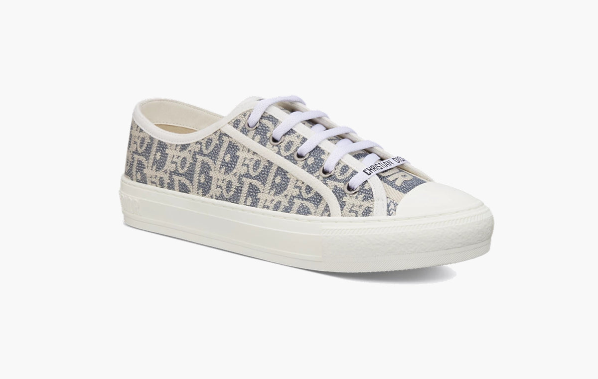 Walk'n'Dior Sneaker "Chambray Blue and Ecru Dior Oblique Embroidered Cotton"
