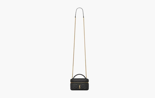 Gaby Micro Vanity Bag In Lambskin "Black"