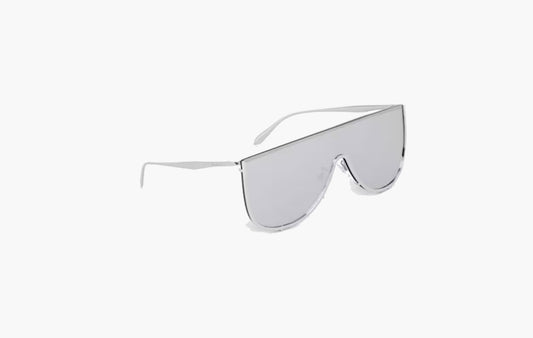 Metal Mask-Shaped Sunglasses "Gray"
