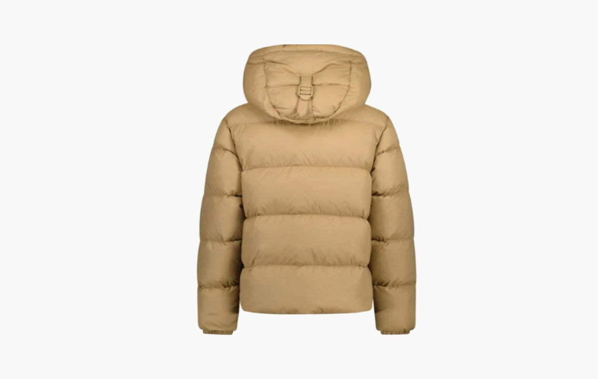 Hooded Quilted Down Jacket "Beige"