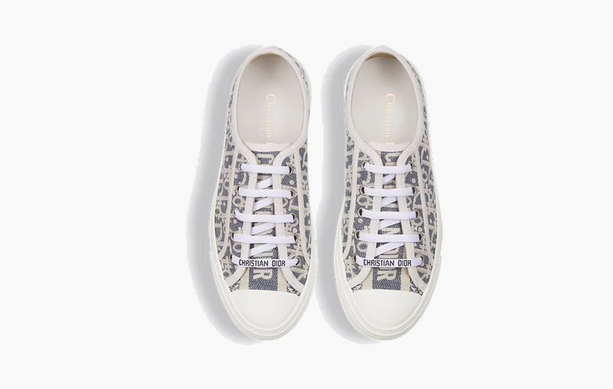 Walk'n'Dior Sneaker "Chambray Blue and Ecru Dior Oblique Embroidered Cotton"
