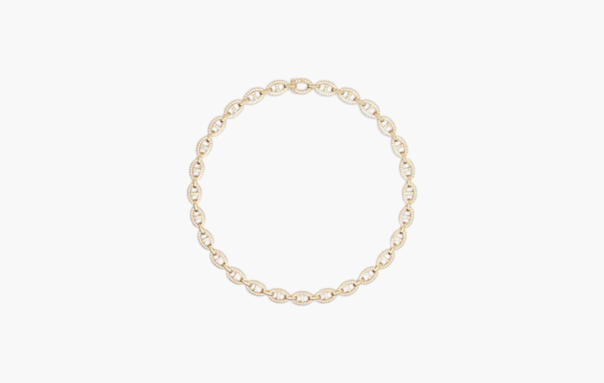 Yacht Club Maille Marine Chain Necklace 18k Rose Gold Plated