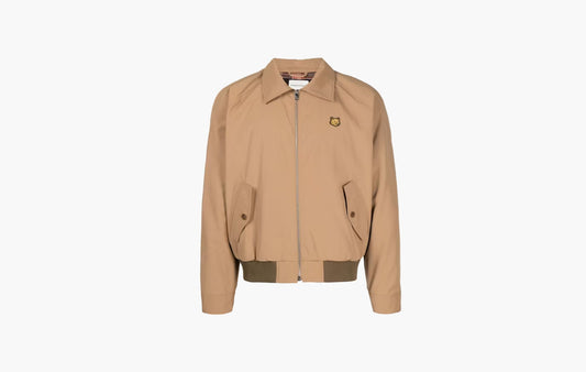 Technical Cotton Gabardine W Harrington Jacket "Beige"