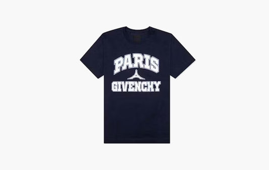 Paris Logo Oversize T-Shirt "Dark Navy"