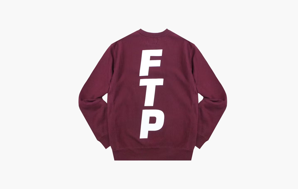 Vertical Logo Crewneck "Maroon"