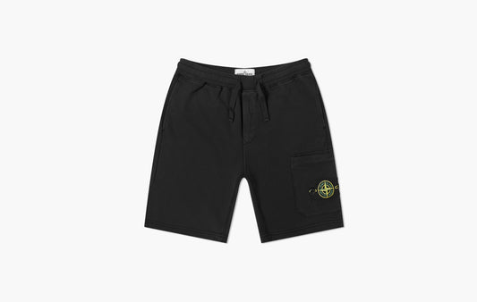 Garment Dyed Sweat Short "Black"