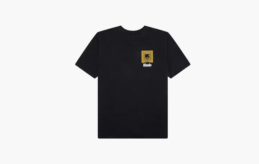 Chevron Logo Repeat Tee "Black"